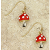 ZAD Magic Toadstool Enamel Earrings