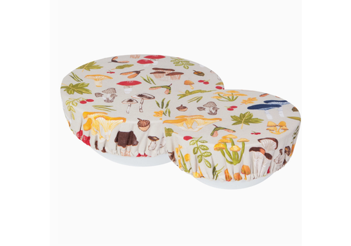  Now Designs by Danica Field Mushrooms Bowl Covers Set of 2 