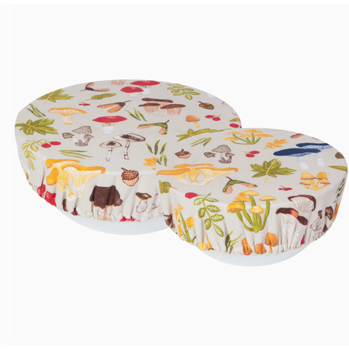 Now Designs by Danica Field Mushrooms Bowl Covers Set of 2 