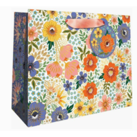Golden Floral Medium Gift Bag