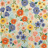 Golden Floral Wrapping Paper