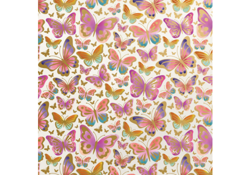  Jillson & Roberts Beautiful Butterflies Wrapping Paper 