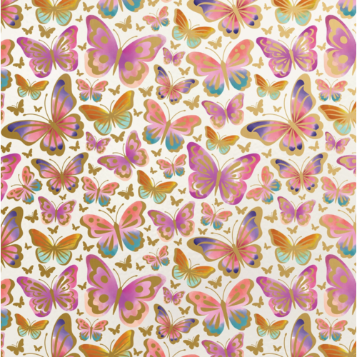  Jillson & Roberts Beautiful Butterflies Wrapping Paper 