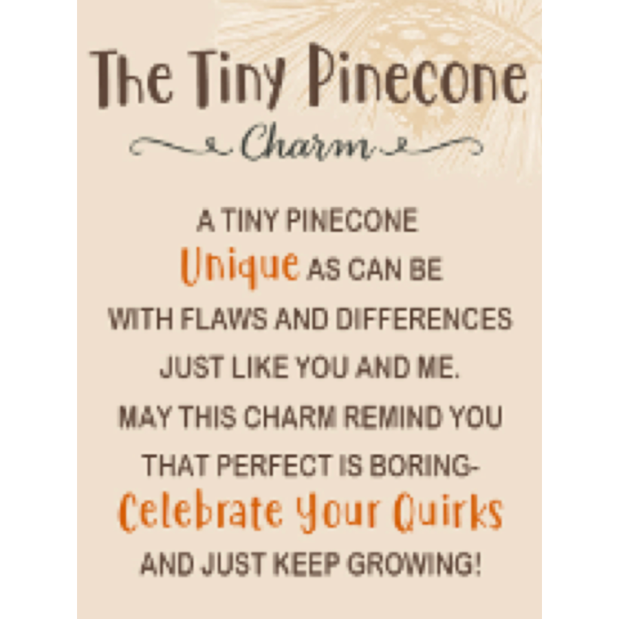 Tiny Pine Cone Charm