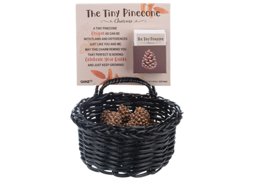 Tiny Pine Cone Charm   Tiny Pine Cone Charm