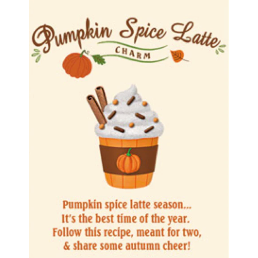 Pumpkin Spice Latte Charm