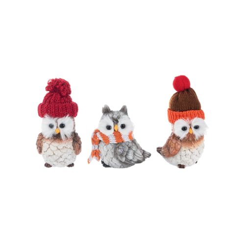  Owl Figurine 