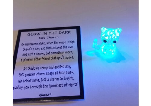  Glow in the Dark Cat Charm 