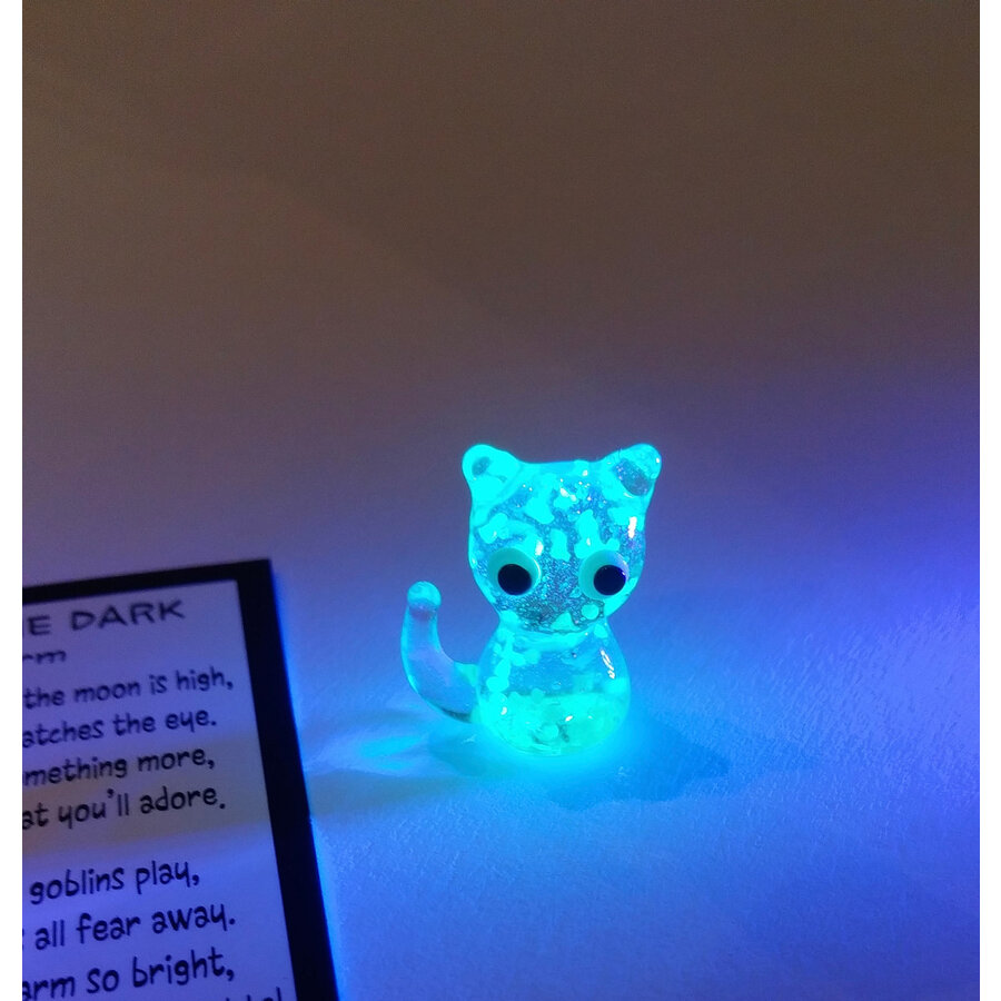 Glow in the Dark Cat Charm