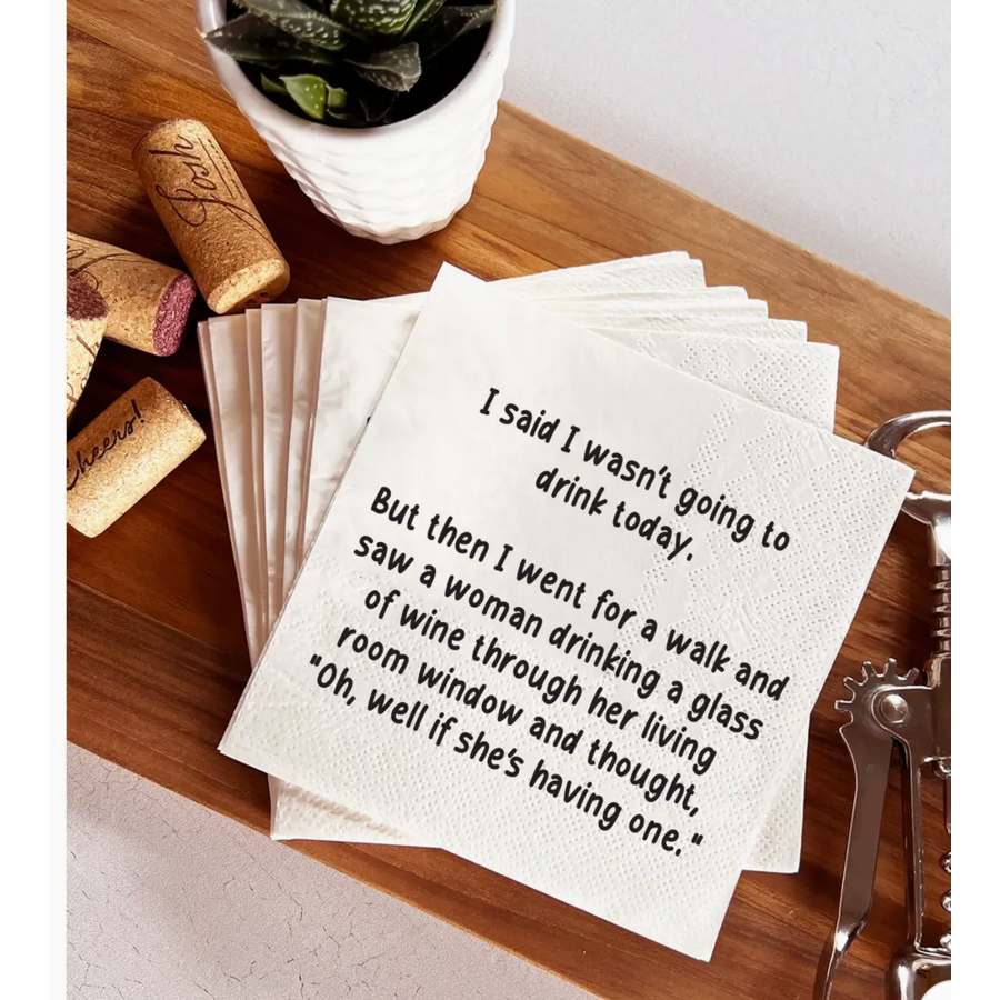 Went For A Walk Cocktail Napkins