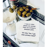 Trying To Parallel Park Cocktail Napkins