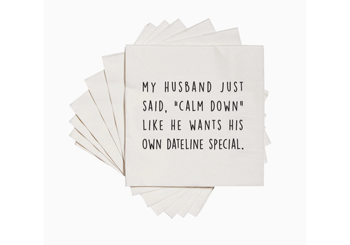  ellembee gift My Husband Just Said Cocktail Napkins 