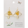 ZAD Vintage Toadstool Dried Flower Earrings