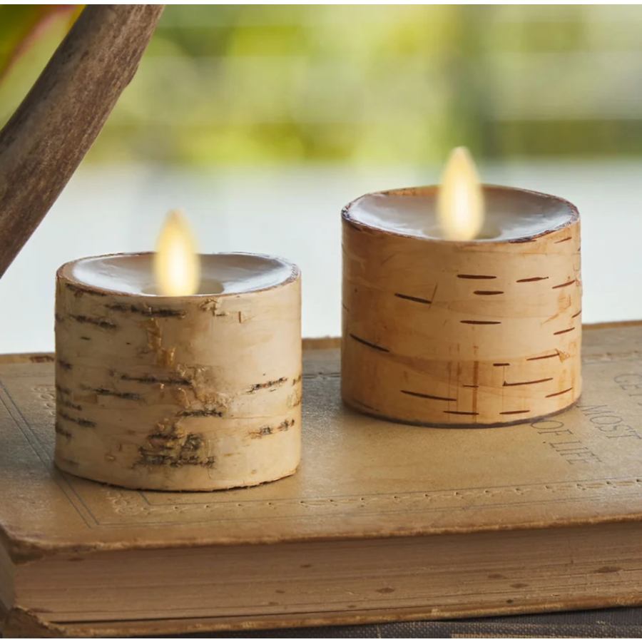 Two Pack Birch Luminara Indoor Tealights 2"