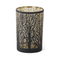 Black Tree with Gold Interior Votive