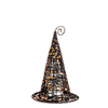 K & K Interiors Inc Black Glitter Wire Witch Hat