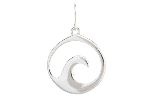  Rain Jewelry Collection Silver Crested Wave Earrings 