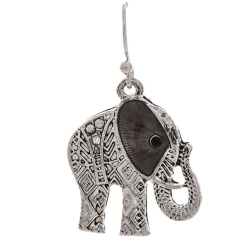  Rain Jewelry Collection Silver Balinese Elephant Earrings 