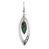 Rain Jewelry Collection Silver Marquis Abalone Earrings