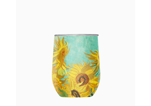  Raincaper Stemless Wine Tumbler Van Gogh Sunflowers 