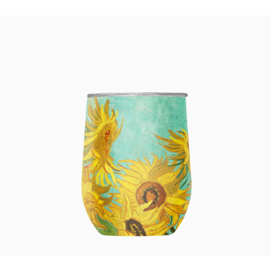 Stemless Wine Tumbler Van Gogh Sunflowers