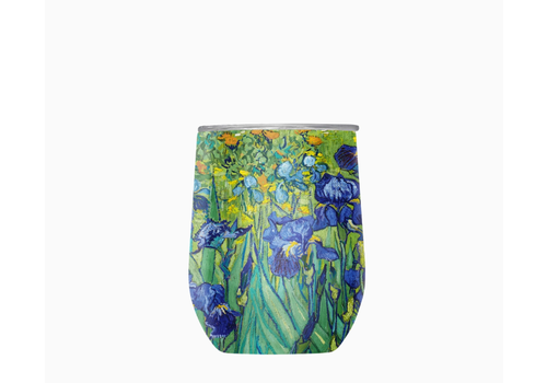  Raincaper Stemless Wine Tumbler Van Gogh Irises 