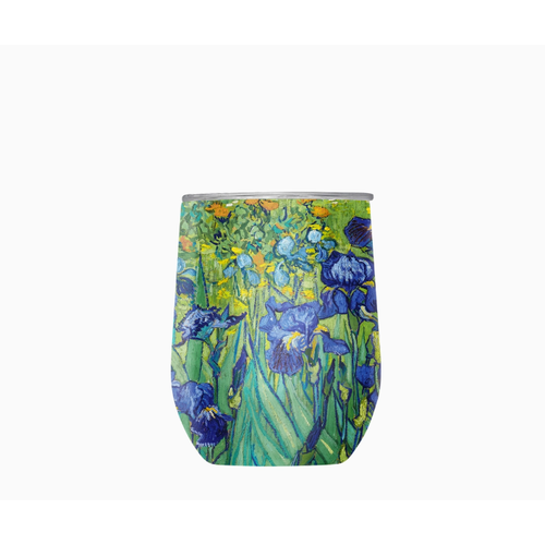  Raincaper Stemless Wine Tumbler Van Gogh Irises 