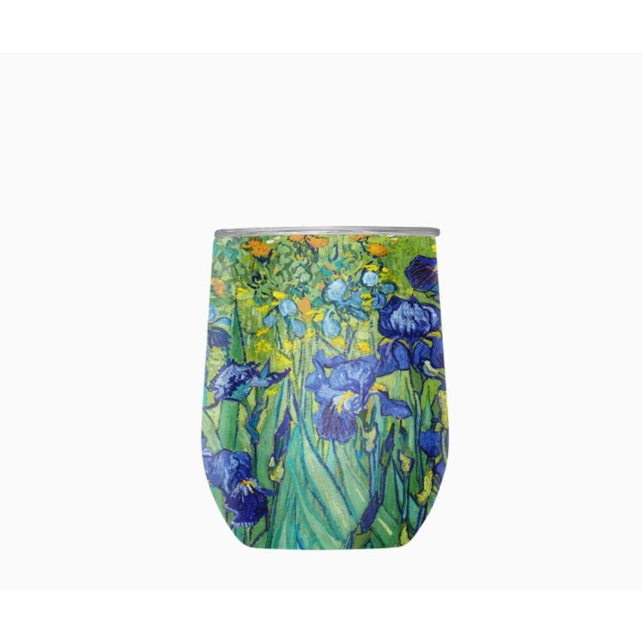 Stemless Wine Tumbler Van Gogh Irises