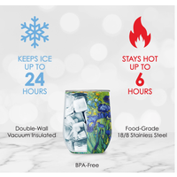 Stemless Wine Tumbler Van Gogh Irises