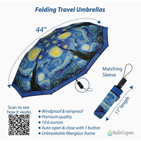 VG Starry Night Folding Travel Umbrella_