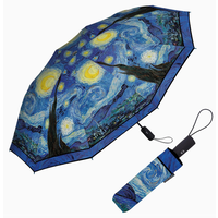 VG Starry Night Folding Travel Umbrella_