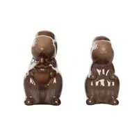 Stoneware Squirrel S/P Set