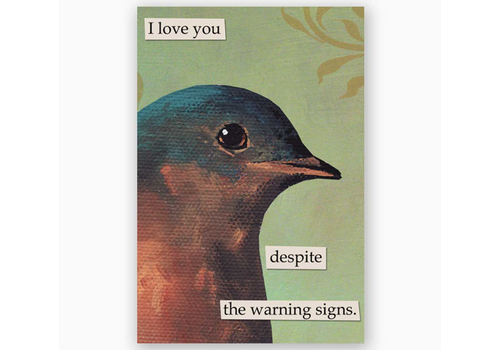  The Mincing Mockingbird Warning Signs Magnet 
