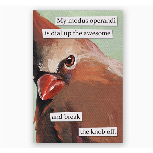 The Mincing Mockingbird Modus Operandi Magnet   The Mincing Mockingbird Modus Operandi Magnet