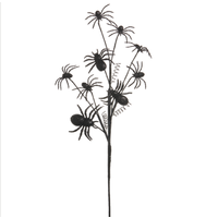 Glittered Spider Spray 28"