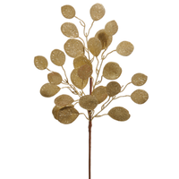 24" Gold Eucalyptus Spray