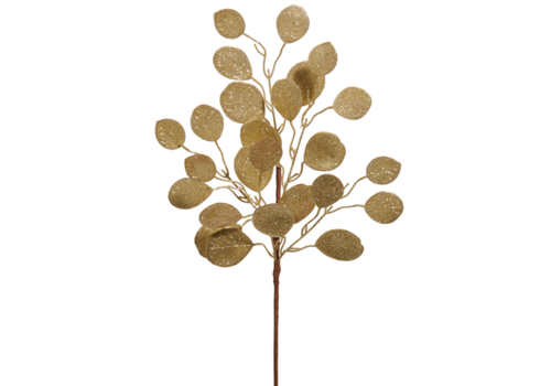  24" Gold Eucalyptus Spray 