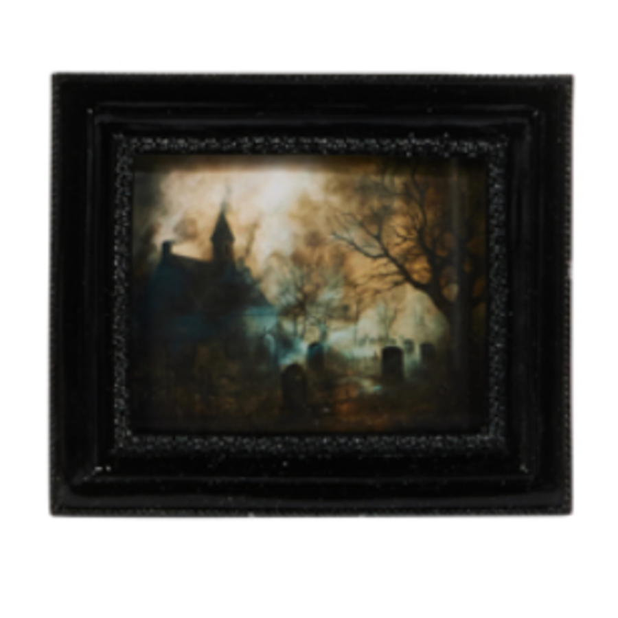 6" Spooky Nights Mini Framed Print