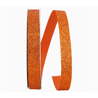 Orange Glitter Ribbon by yard