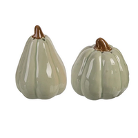 Dolomite Pumpkin Salt and Pepper Shakers