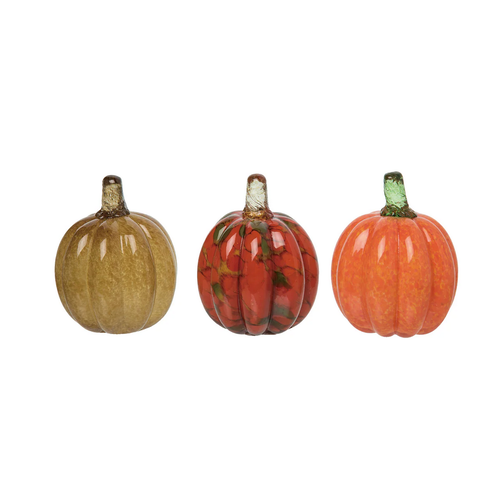 Glass Mini Harvest Pumpkin   Glass Mini Harvest Pumpkin