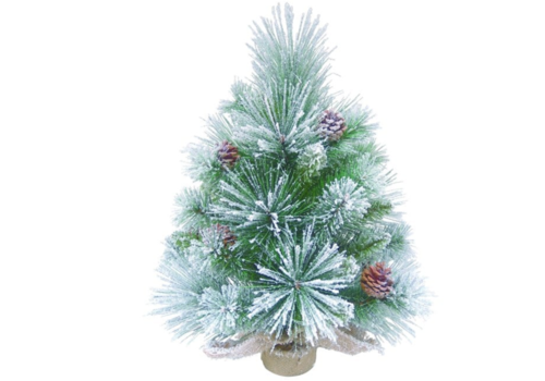  Large Winter Pinecone Tree in Burlap 