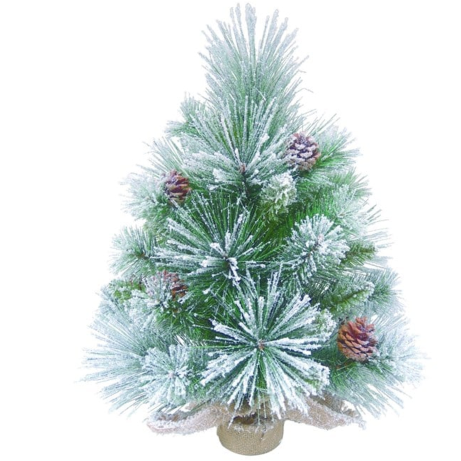 Large Winter Pinecone Tree in Burlap