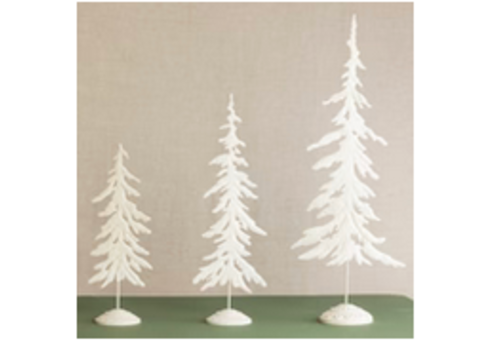  Metal Rustic Snowy Tree 