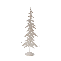 Metal Rustic Snowy Tree