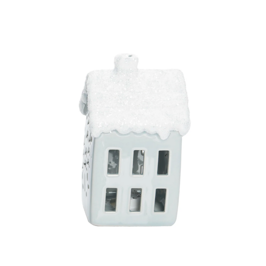 Ceramic Light Up Snowy House
