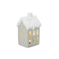 Ceramic Light Up Snowy House
