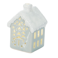 Mini Ceramic Light up Snowy House