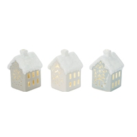 Mini Ceramic Light up Snowy House