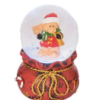 Mini Resin Light Up Snow Globe